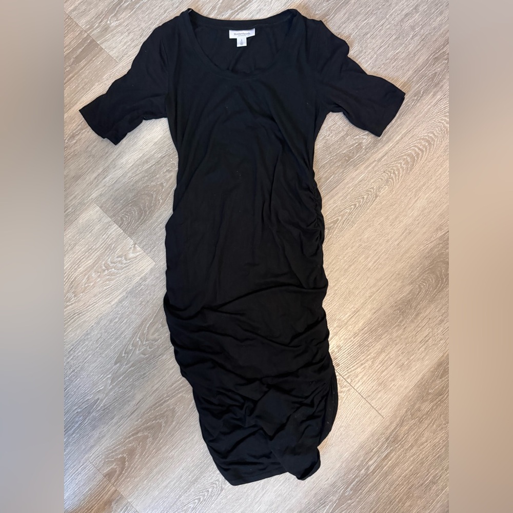 Motherhood Maternity Black Midi Dress